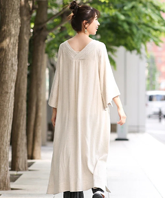 チチカカ |リネンスリットサックワンピース