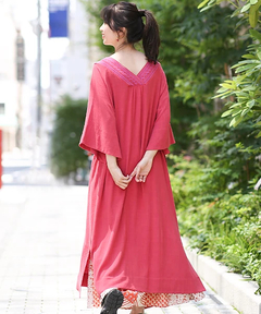 チチカカ |リネンスリットサックワンピース