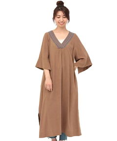 チチカカ |リネンスリットサックワンピース