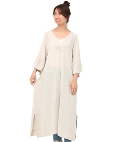 チチカカ |リネンスリットサックワンピース