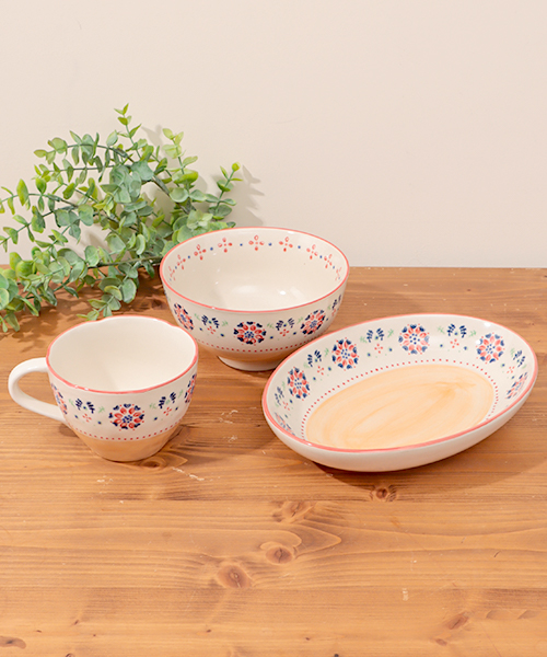 スタンプフラワープレート / 食器・カトラリー | エスニック