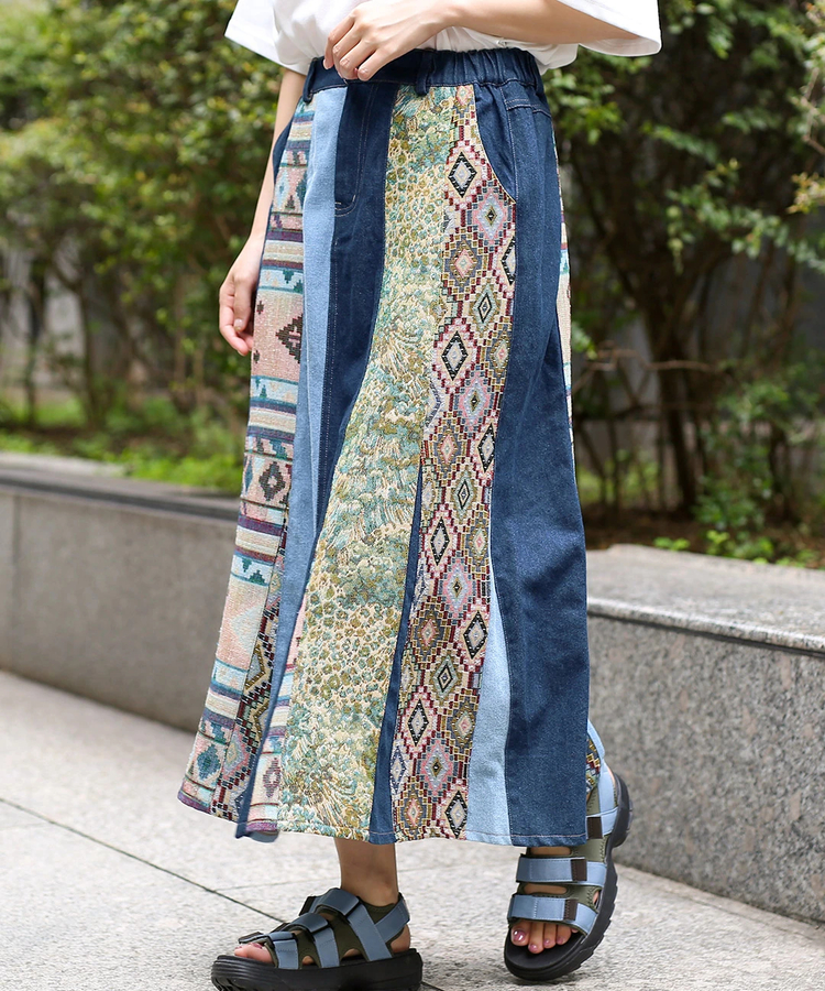 チチカカ |リメイクパッチスカート