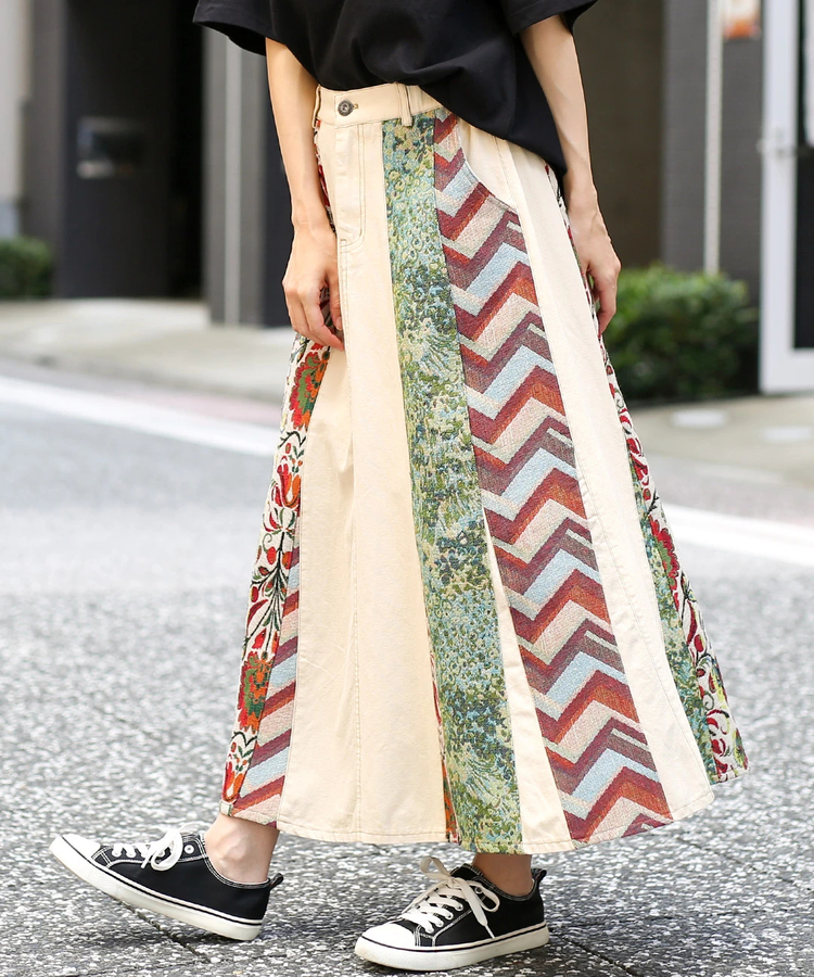 チチカカ |リメイクパッチスカート