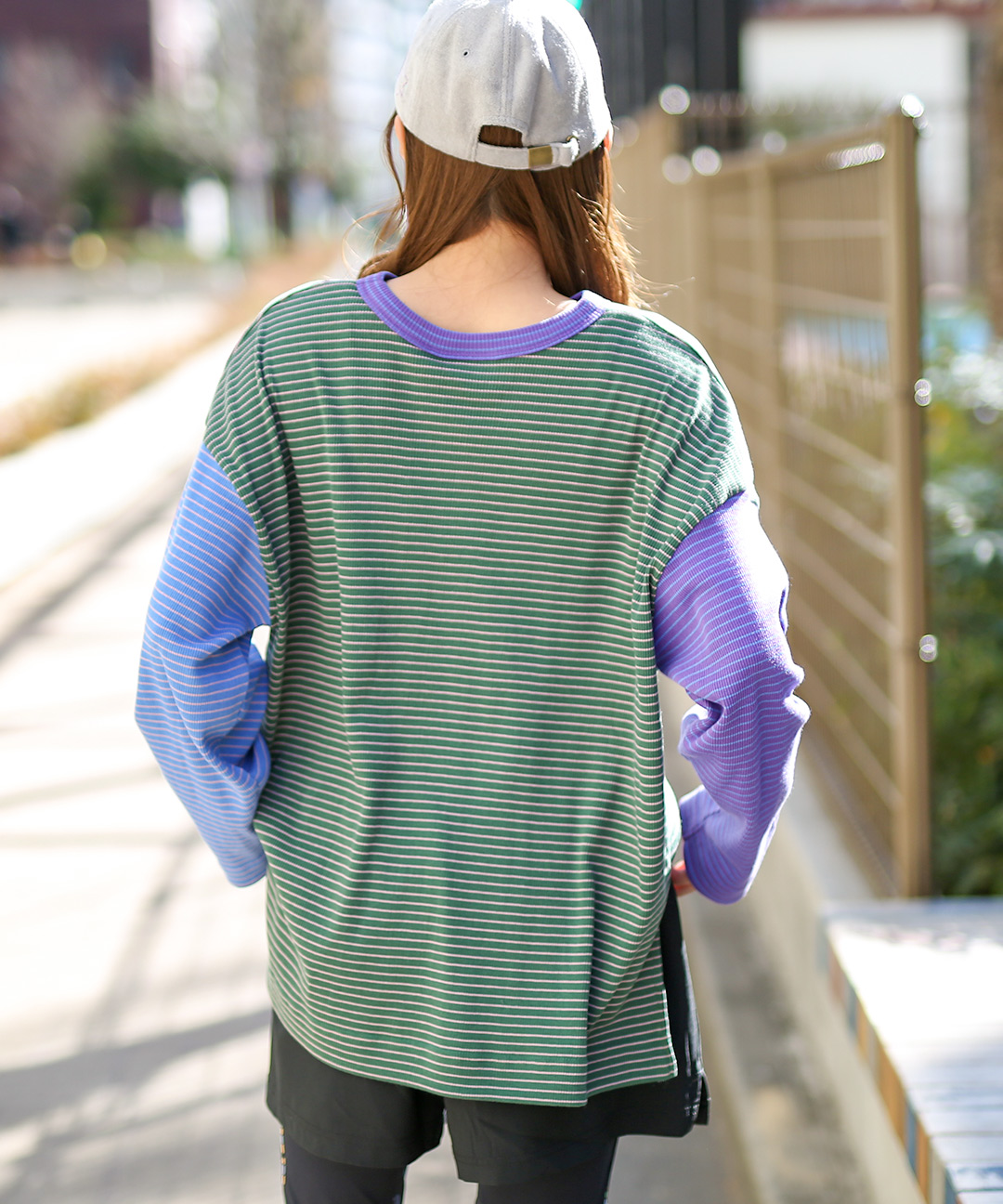 吸汗速乾ボーダープルオーバー / Tシャツ・カットソー
