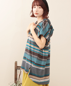 チチカカ |パイルマルチボーダープルオーバー