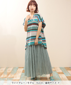 チチカカ |パイルマルチボーダープルオーバー