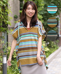 チチカカ |パイルマルチボーダープルオーバー