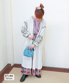 チチカカ |クロス刺繍ガウンワンピース