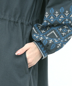 チチカカ |クロス刺繍ガウンワンピース