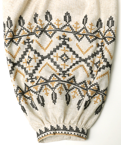 チチカカ |クロス刺繍ガウンワンピース