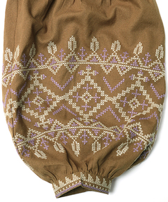 チチカカ |クロス刺繍ガウンワンピース