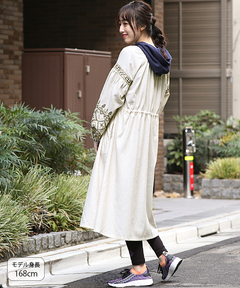 チチカカ |クロス刺繍ガウンワンピース