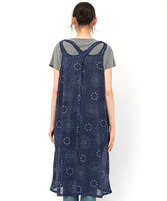 チチカカ |ドットサークルタンクワンピース(大きいサイズ)