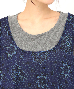 チチカカ |ドットサークルタンクワンピース(大きいサイズ)