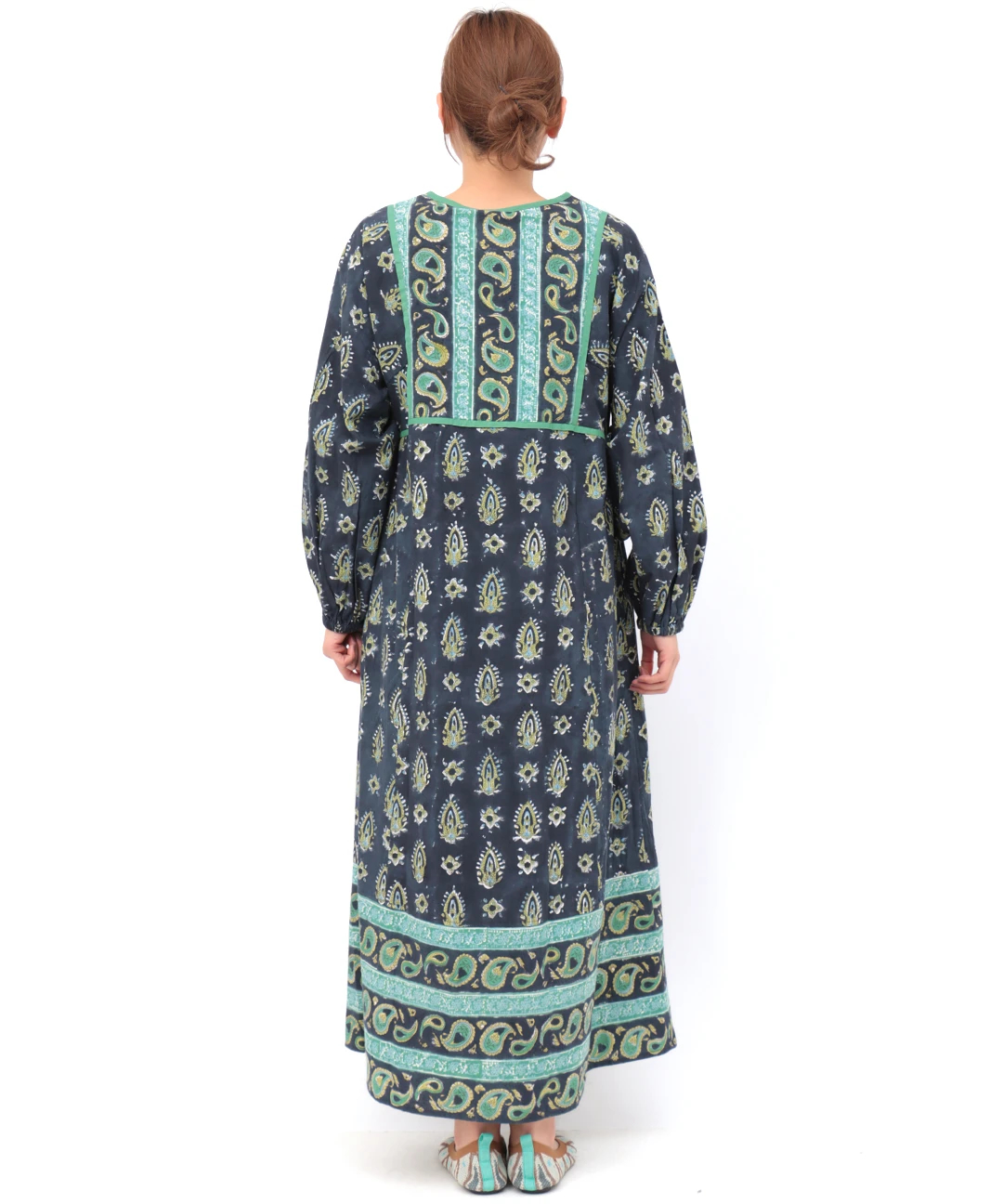 エコフレンドリーダイ ミルパブロックプリントワンピース / ワンピース