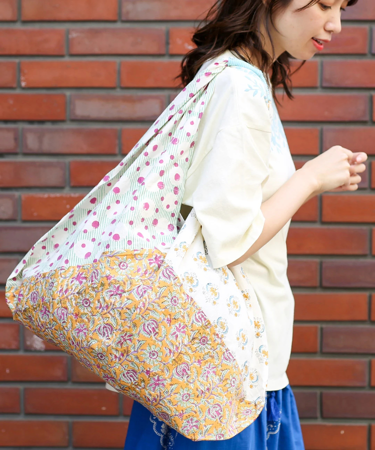 チチカカ |ブロックプリントパッチバッグ