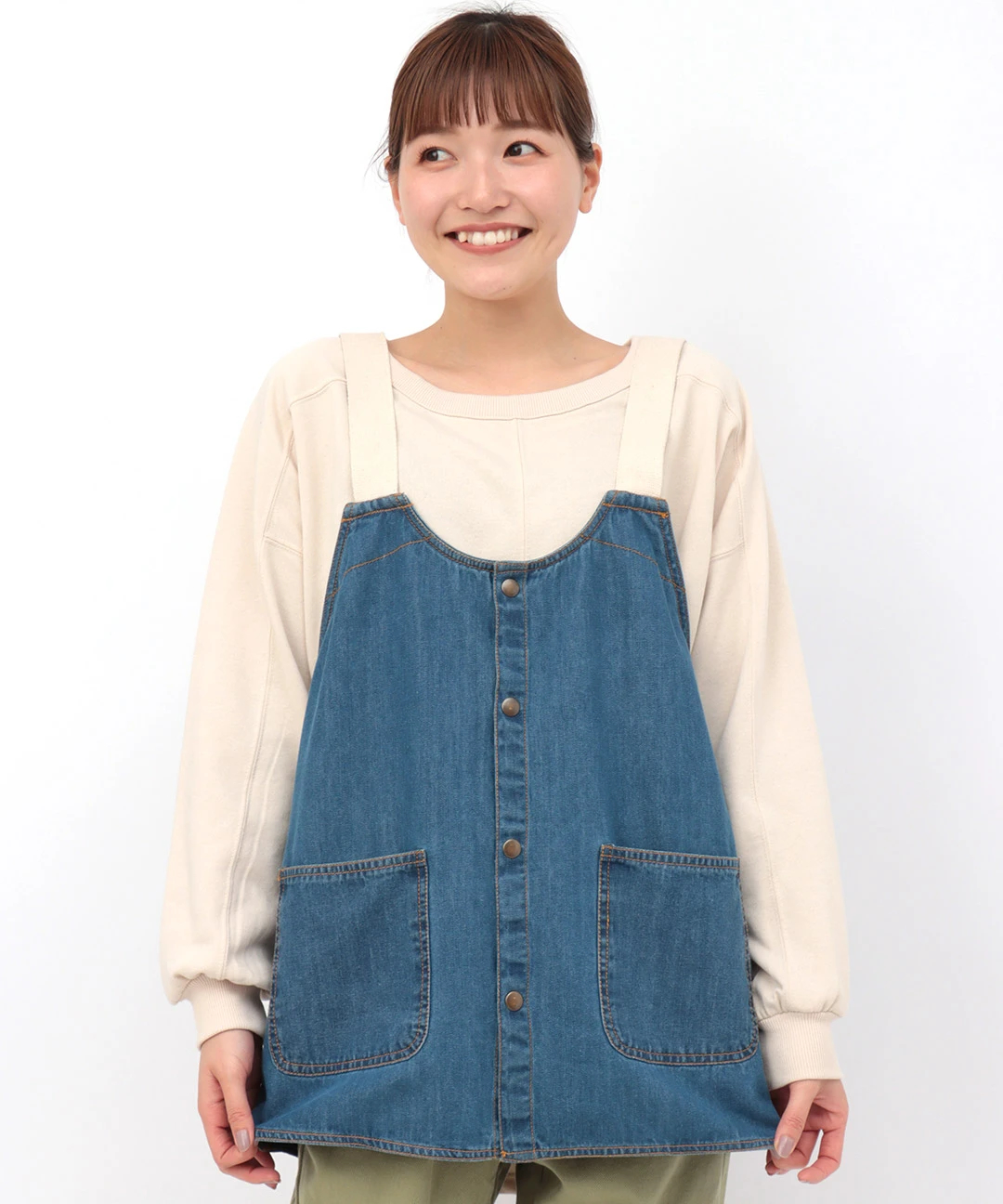 【チヂリ】アイヌ刺繍　サロンエプロン③ チヂリ】アイヌ刺繍 サロンエプロン③ - メルカリ