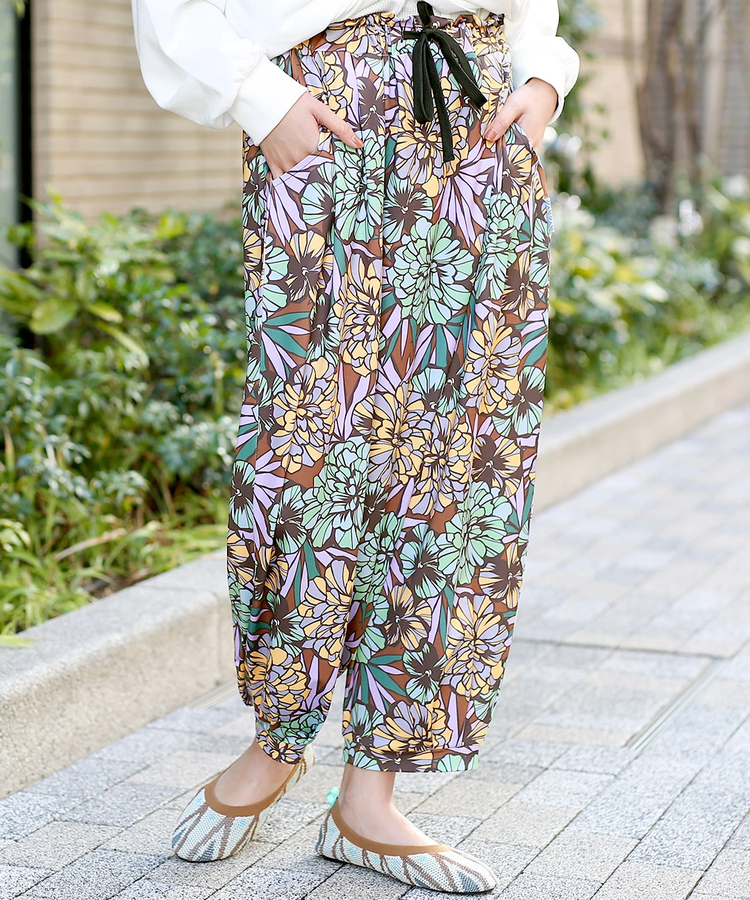 チチカカ |吸汗速乾ハイストレッチタイ風パンツ