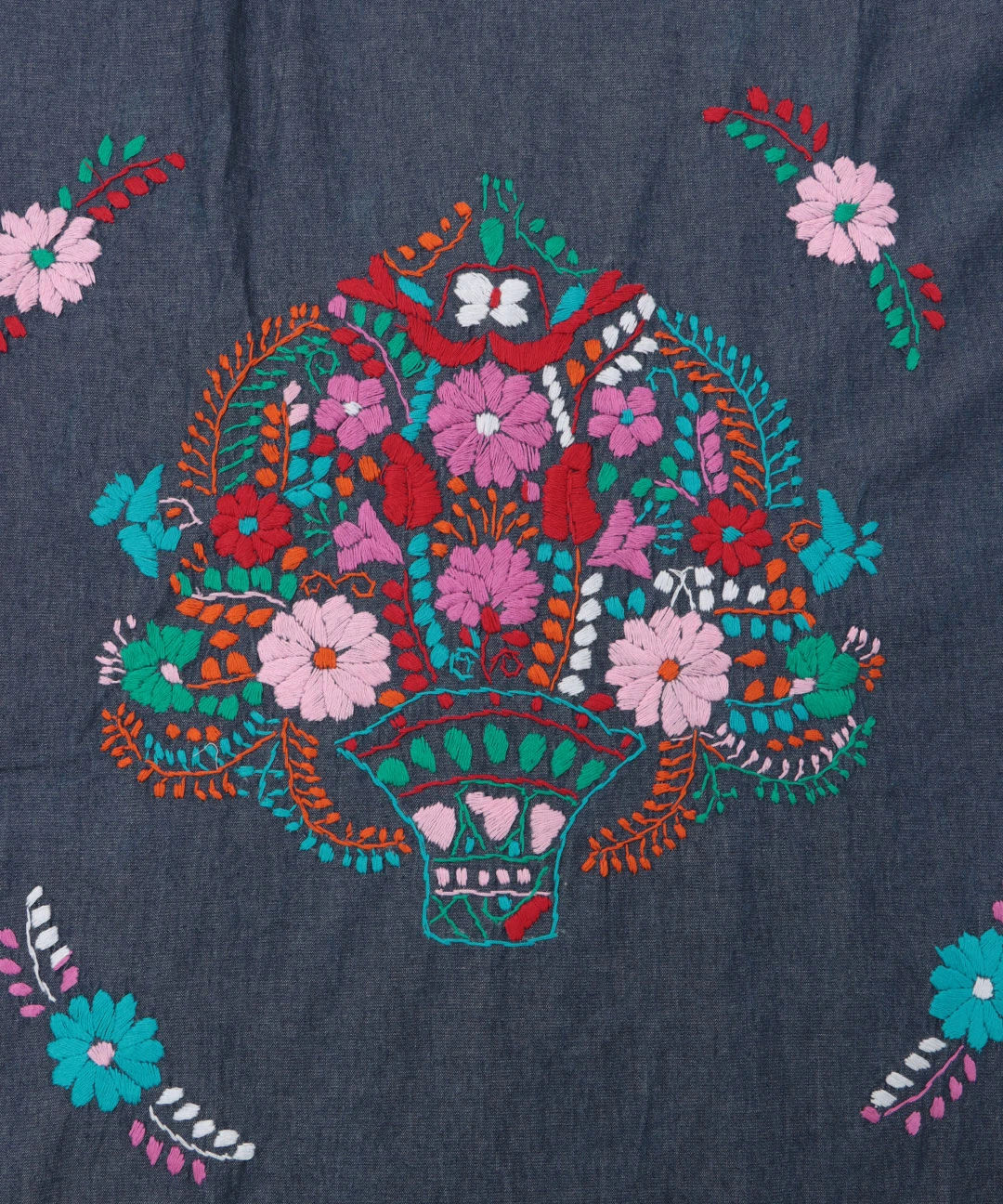 メキシコ刺繍シャンブレードレス【WEB限定】 / ワンピース