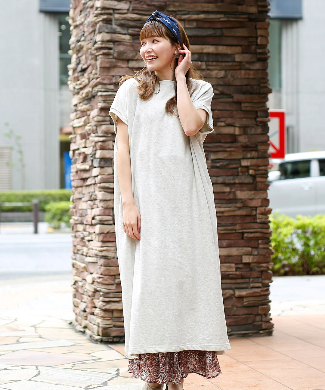 ライン刺繍デニムヘアバンド / ヘアバンド | エスニック