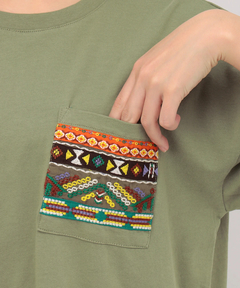 チチカカ |フェアトレードコットン ポケット刺繍ワンピース