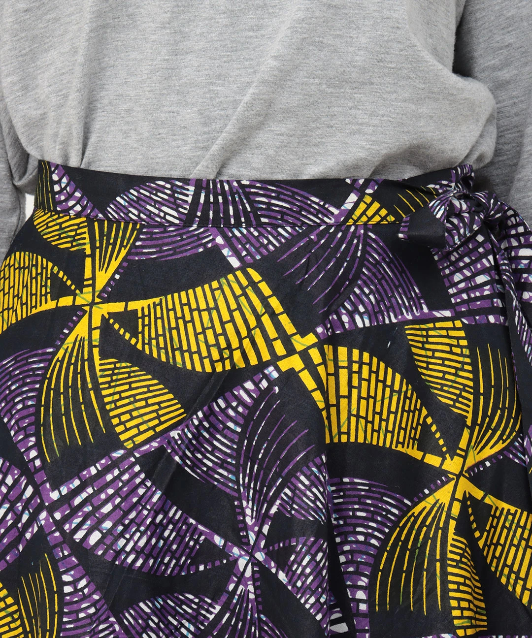 Shanti Shanti アフリカンプリントラップスカート【WEB限定