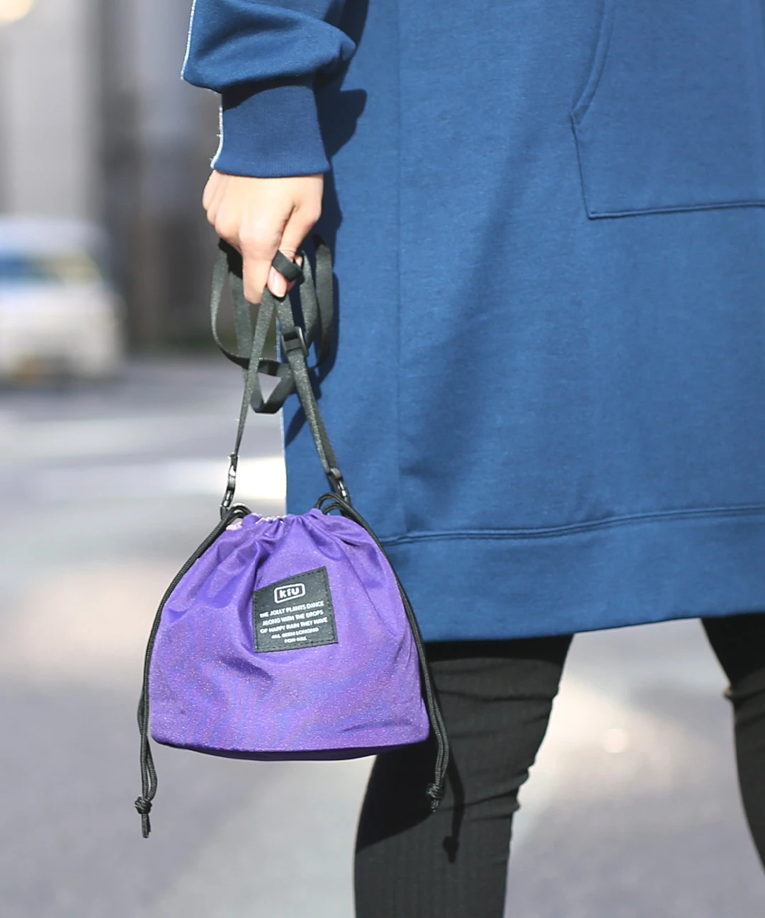 キウ(KiU) 300D DRAWSTRING BAG フリー ブラック K146-900