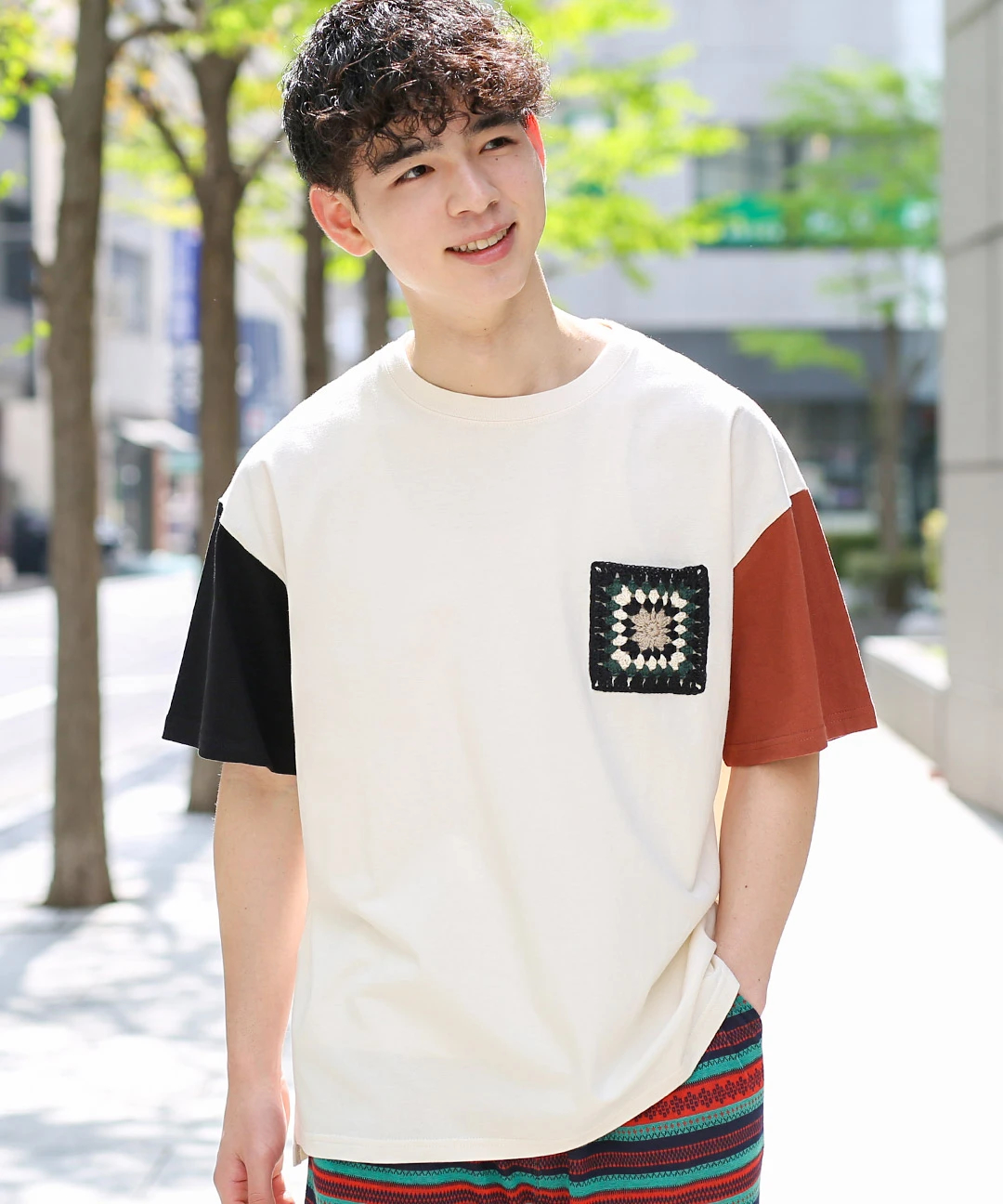 クロシェニットポケットTシャツ / Tシャツ・カットソー | エスニック