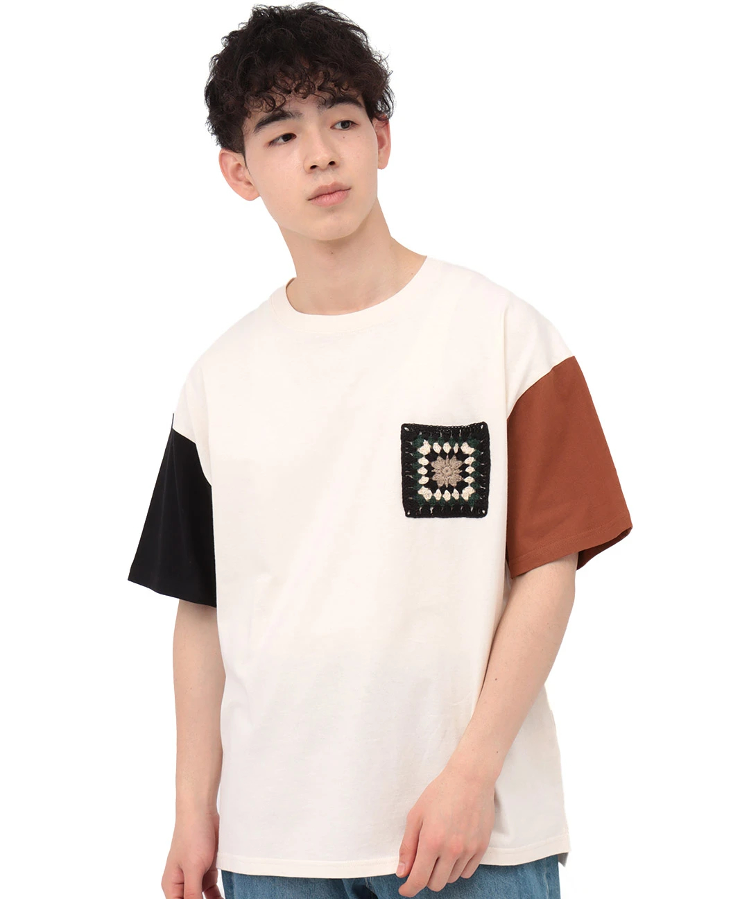 バンダナスリーブ刺繍Tシャツ（Tシャツ/カットソー）｜チチカカ