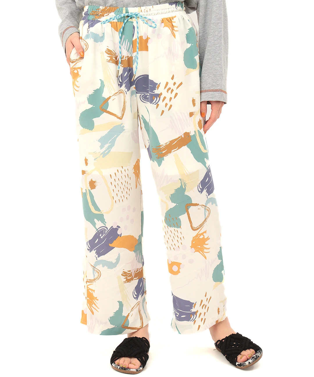 【極美品✨】mudoca ムドカ 異素材 ヘリンボーン柄パンツ pa-03757.jpg