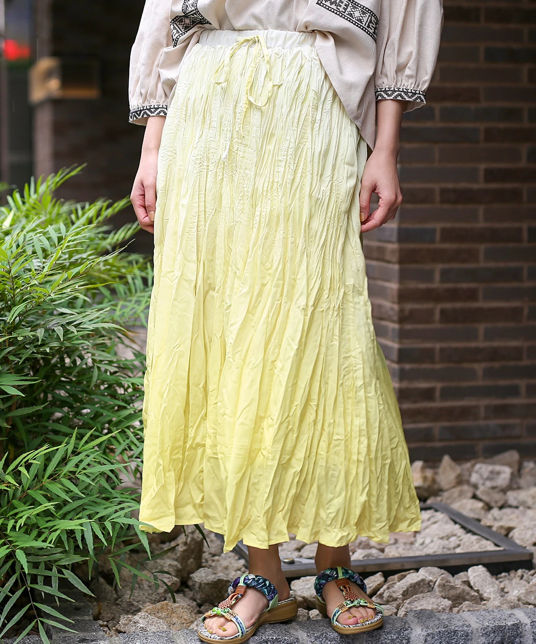 ディップグラデーションスカート スカート エスニックファッション＆雑貨のチチカカ公式通販サイト