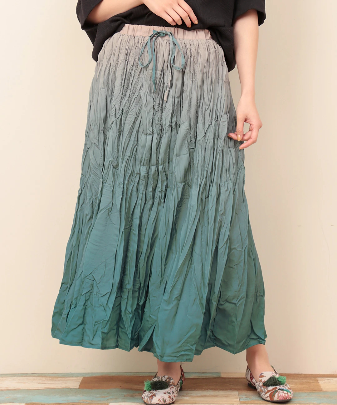 ディップグラデーションスカート スカート エスニックファッション＆雑貨のチチカカ公式通販サイト