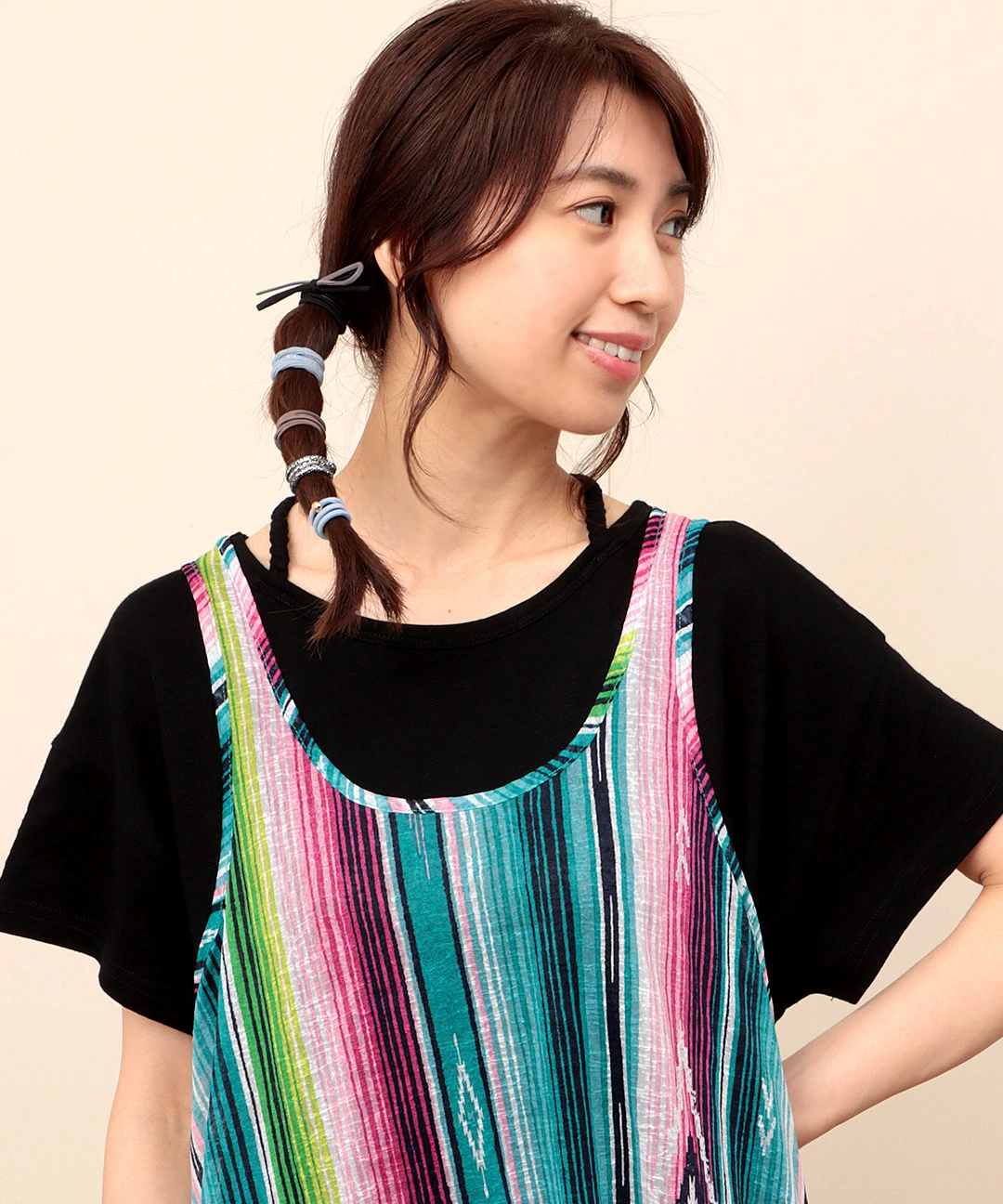 カラフルリボンヘアゴムパッケージセット / ヘアゴム・シュシュ