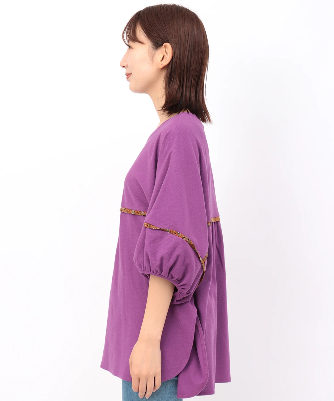 胸ギャザースモックプルオーバー / Tシャツ・カットソー | エスニック 