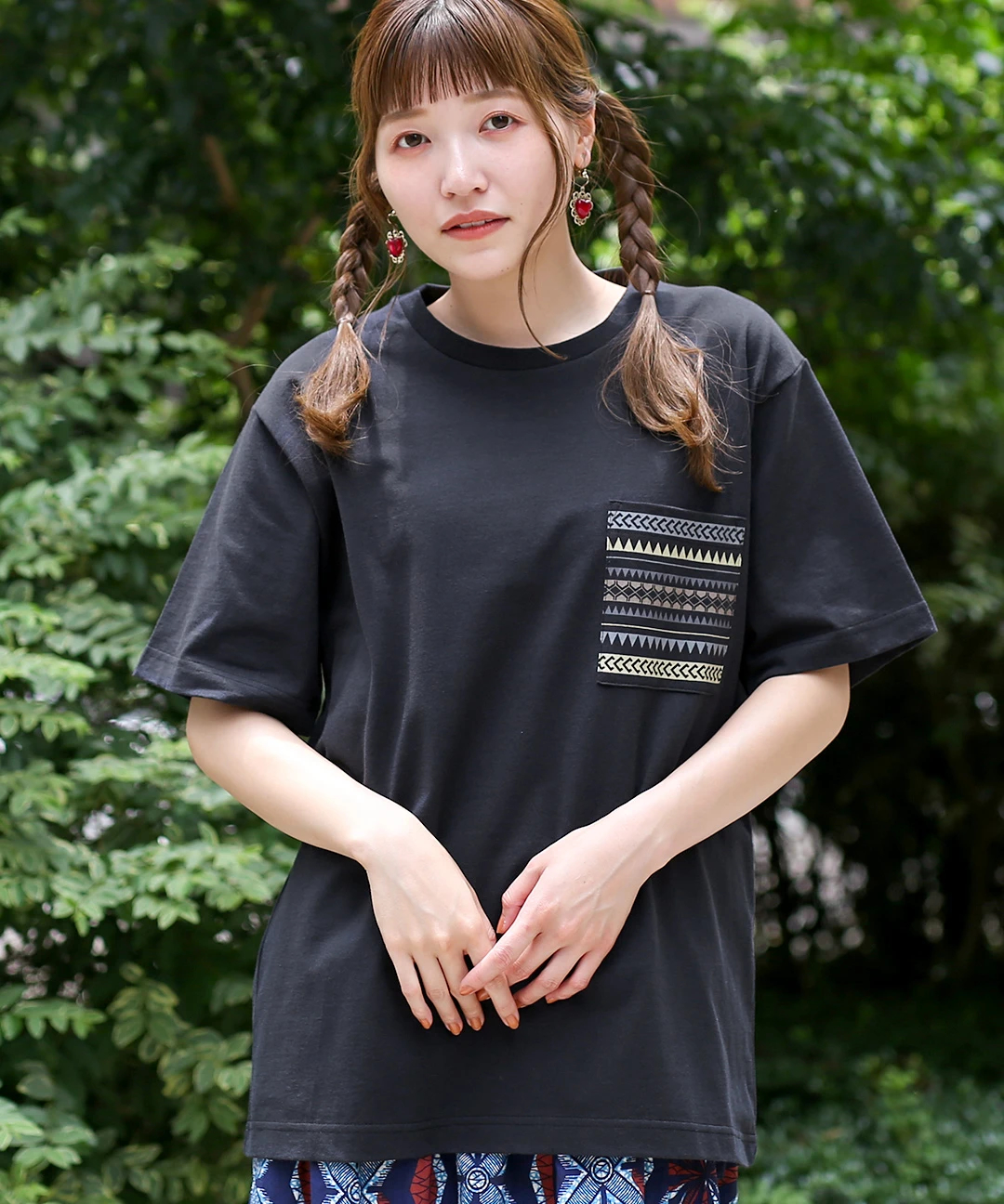 シカプリントTシャツ / Tシャツ・カットソー | エスニック