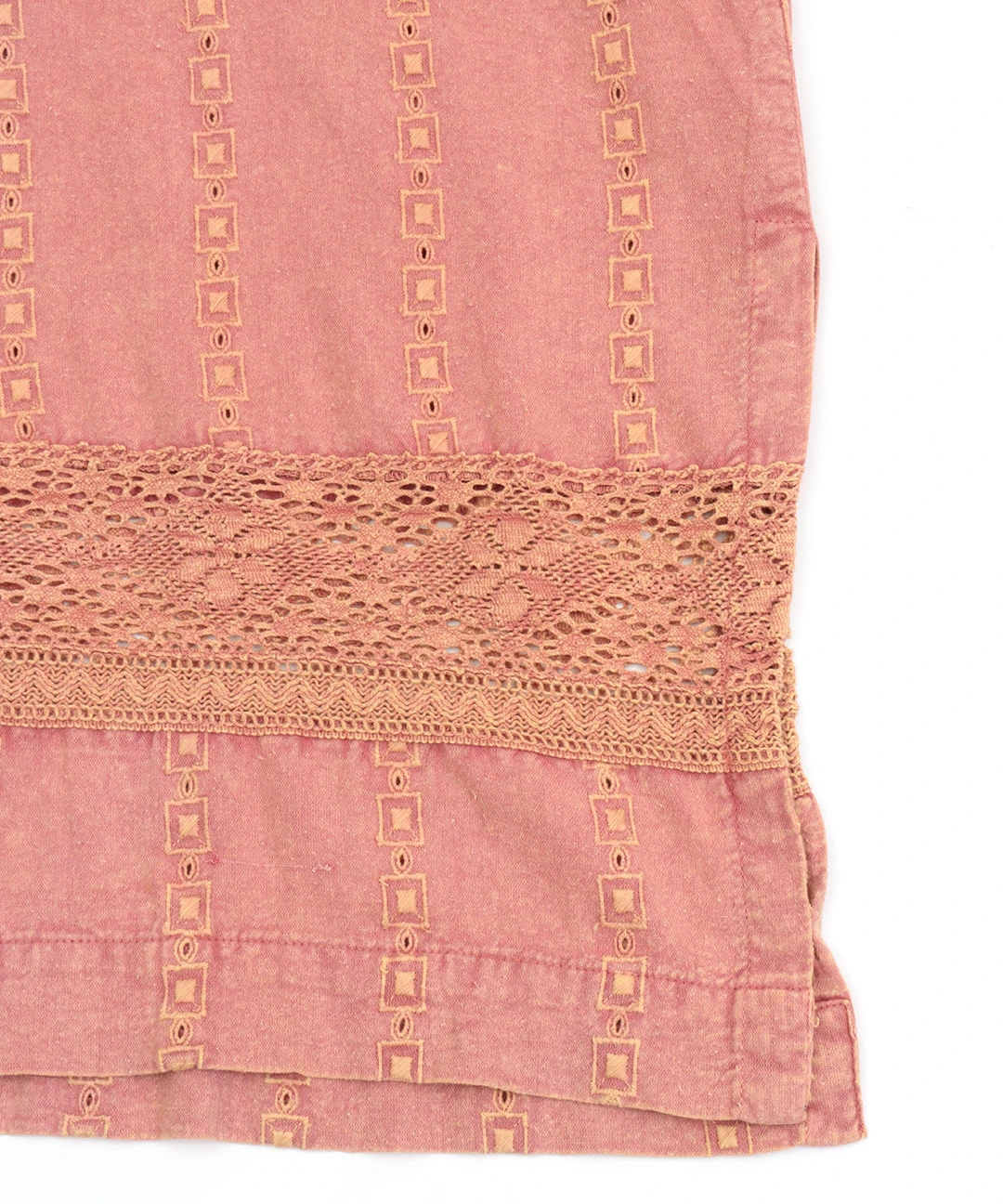 コットンレース ストライプワンピース / ワンピース | エスニック