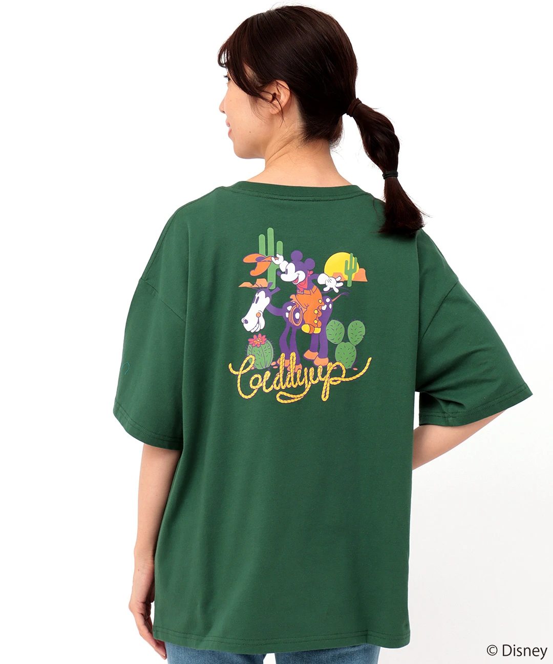 ☆Disneyland限定☆男女兼用 ミッキー 長袖フード付きTシャツ ミッキー“カウボーイ”/プリントTシャツ【WEB限定】 / Tシャツ