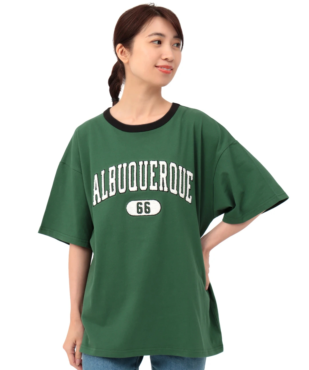 MASSIMO ALBA 売れ筋商品|||マッシモ アルバ Tシャツ トップス レディース T-shirts Green Massimo Alba - Kos Grandad-Collar Linen and Cotton-Blend
