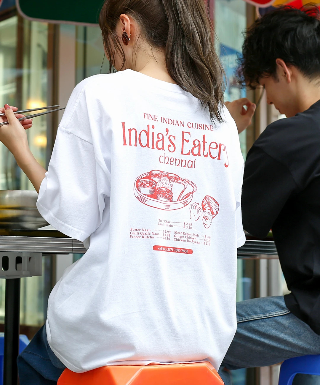 インドカレープリントTシャツ【WEB限定】