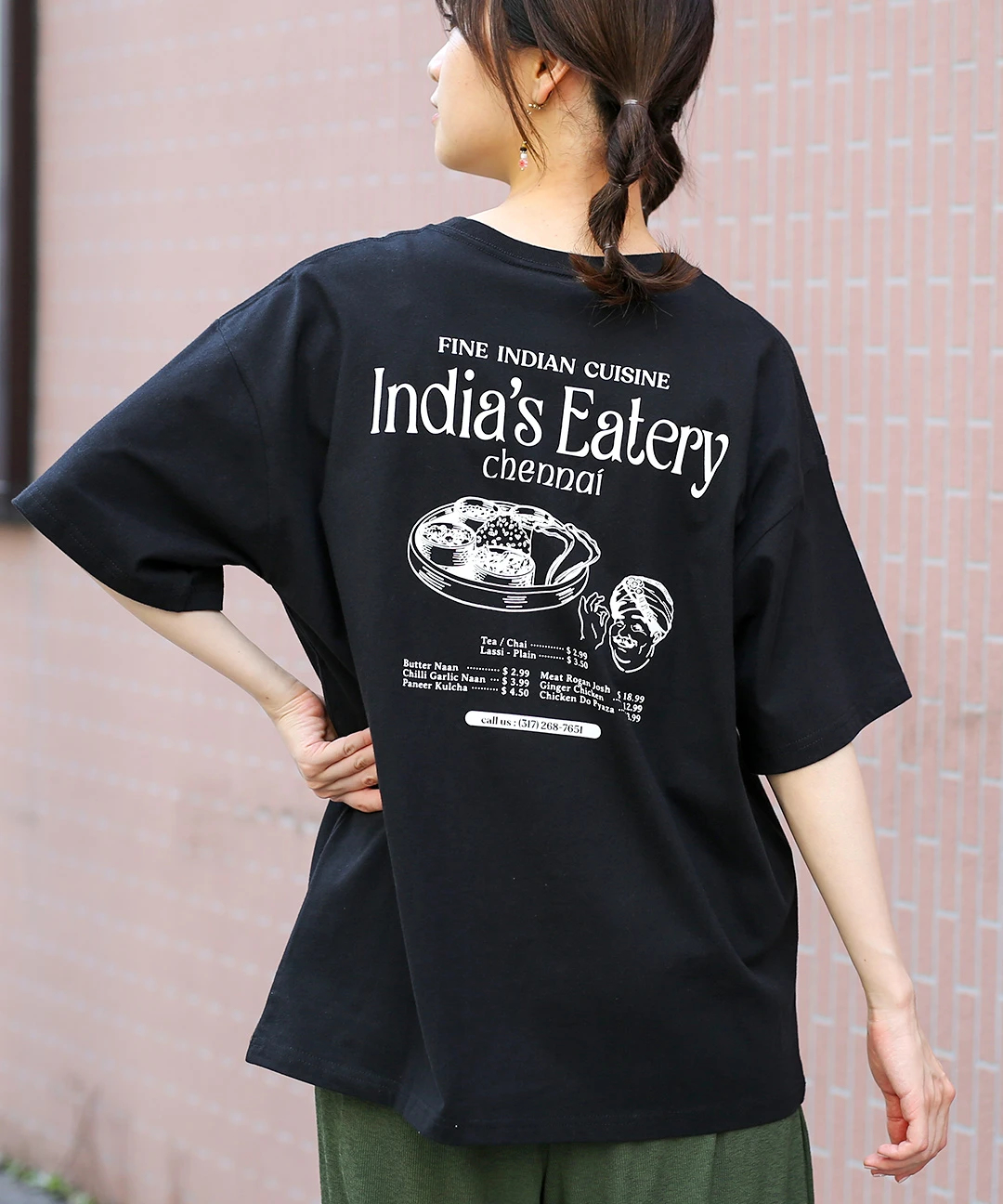 インドカレープリントTシャツ【WEB限定】