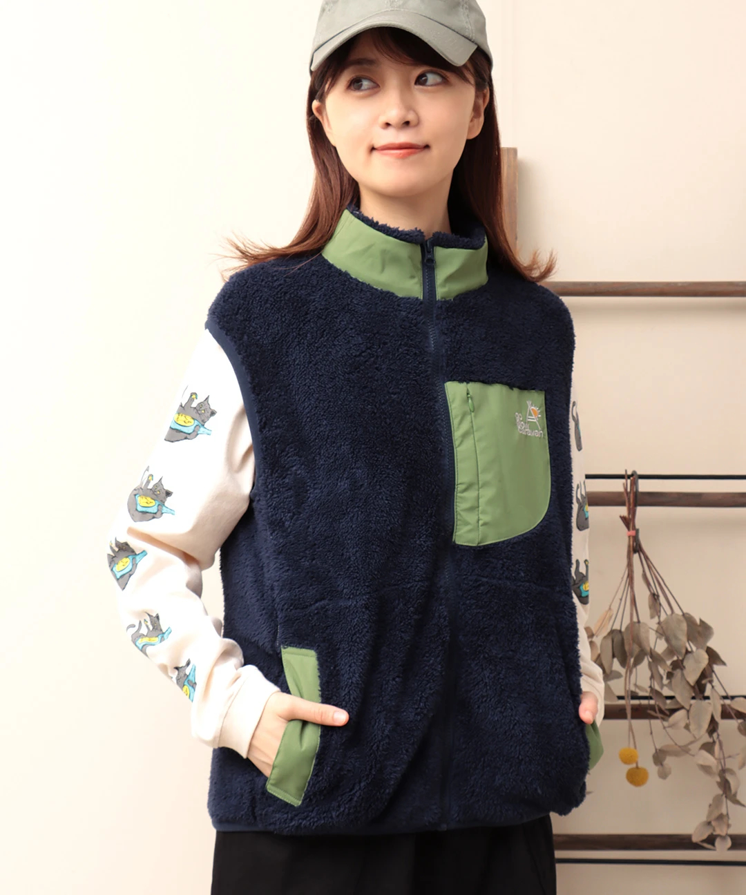 45R 超ガーゼのゆったりプリントパーカー Fサイズ 総柄 インディゴ 45Rインディゴ超ガーゼプリントT-SHIRT ネイビー ドット柄 長袖 - メルカリ