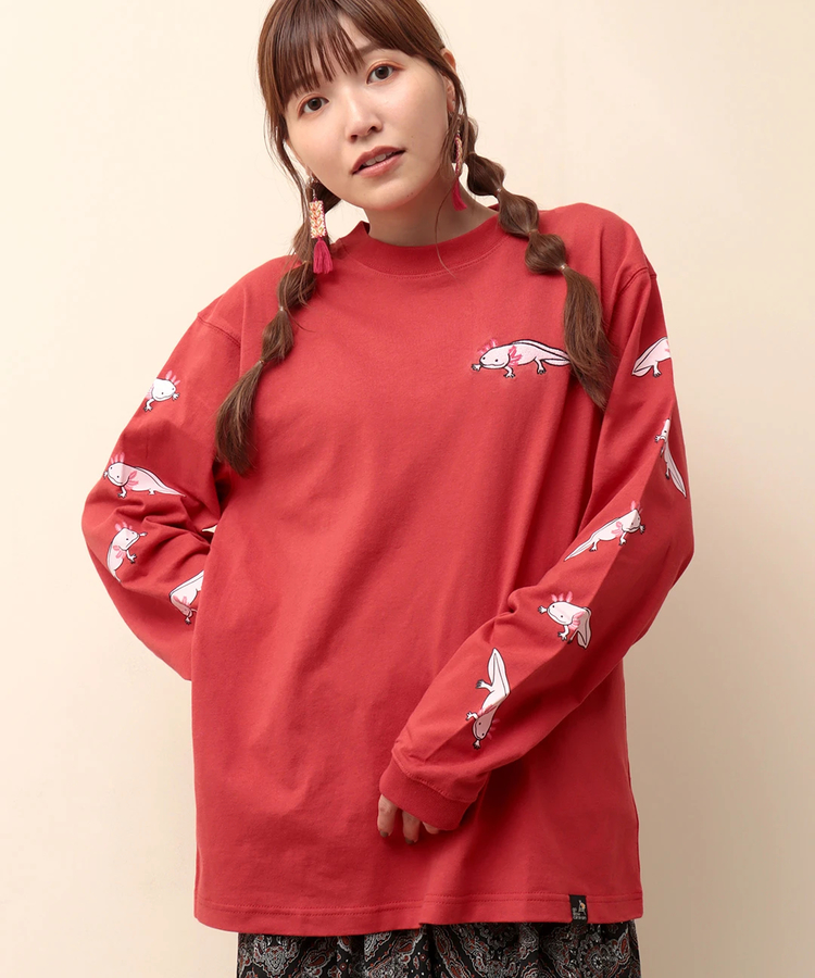 チチカカ |go slow caravan USAコットン ウーパールーパーロングTシャツ【WEB限定】