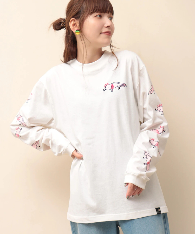 チチカカ |go slow caravan USAコットン ウーパールーパーロングTシャツ【WEB限定】