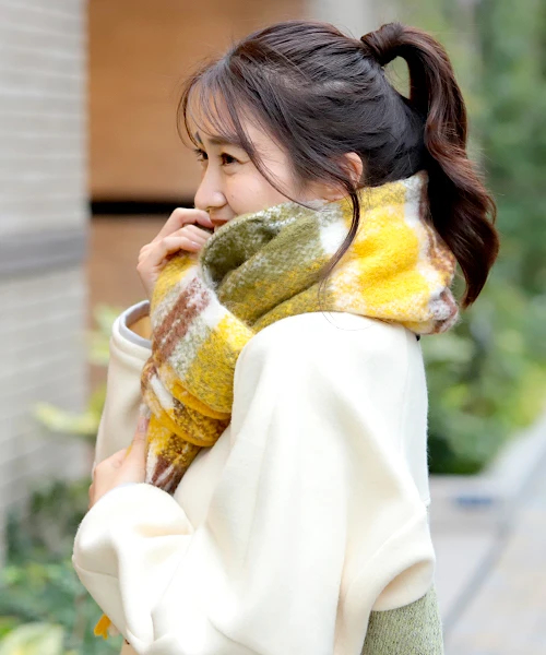 マドラスチェックストール / ストール・マフラー・スヌード