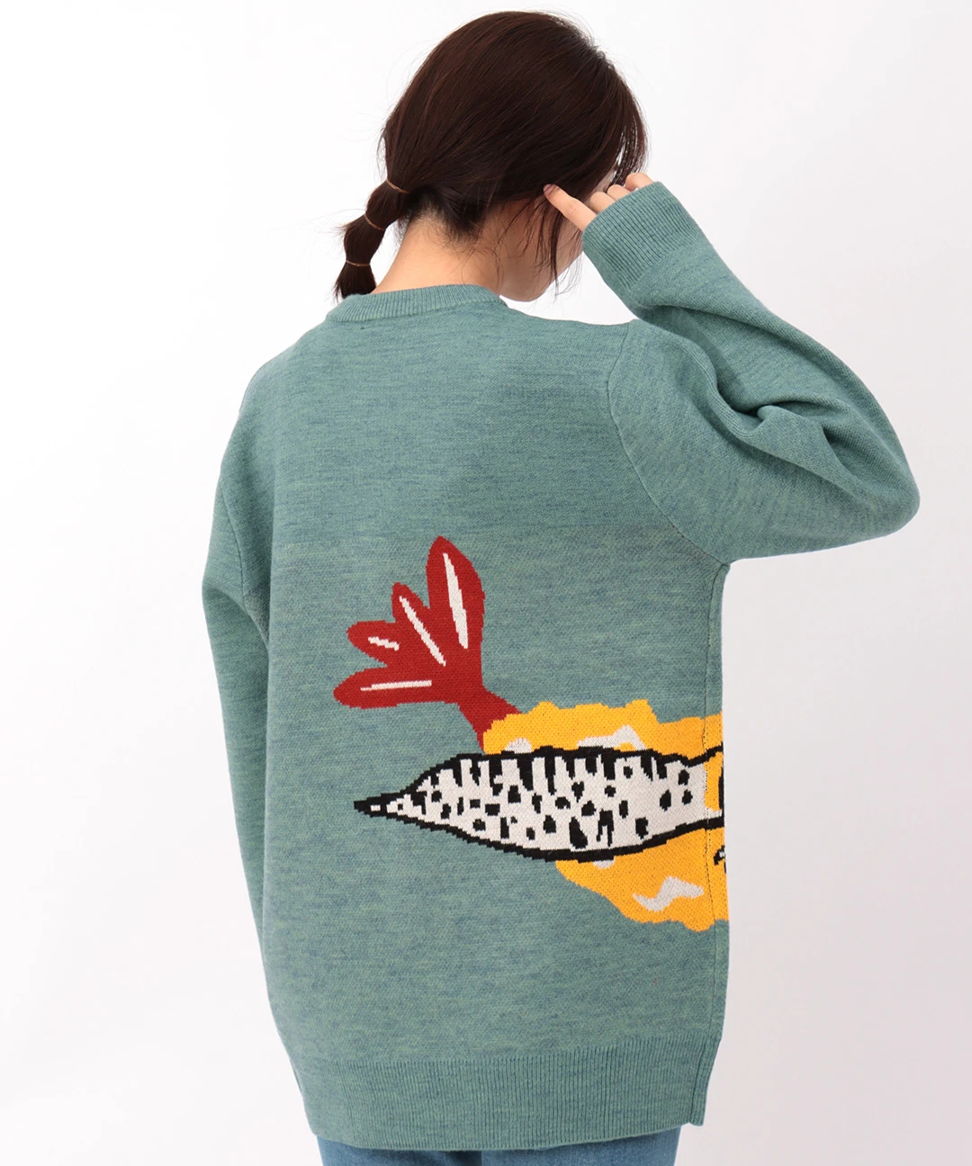 go slow caravan レオパエビ天ジャカードニットセーター【WEB限定