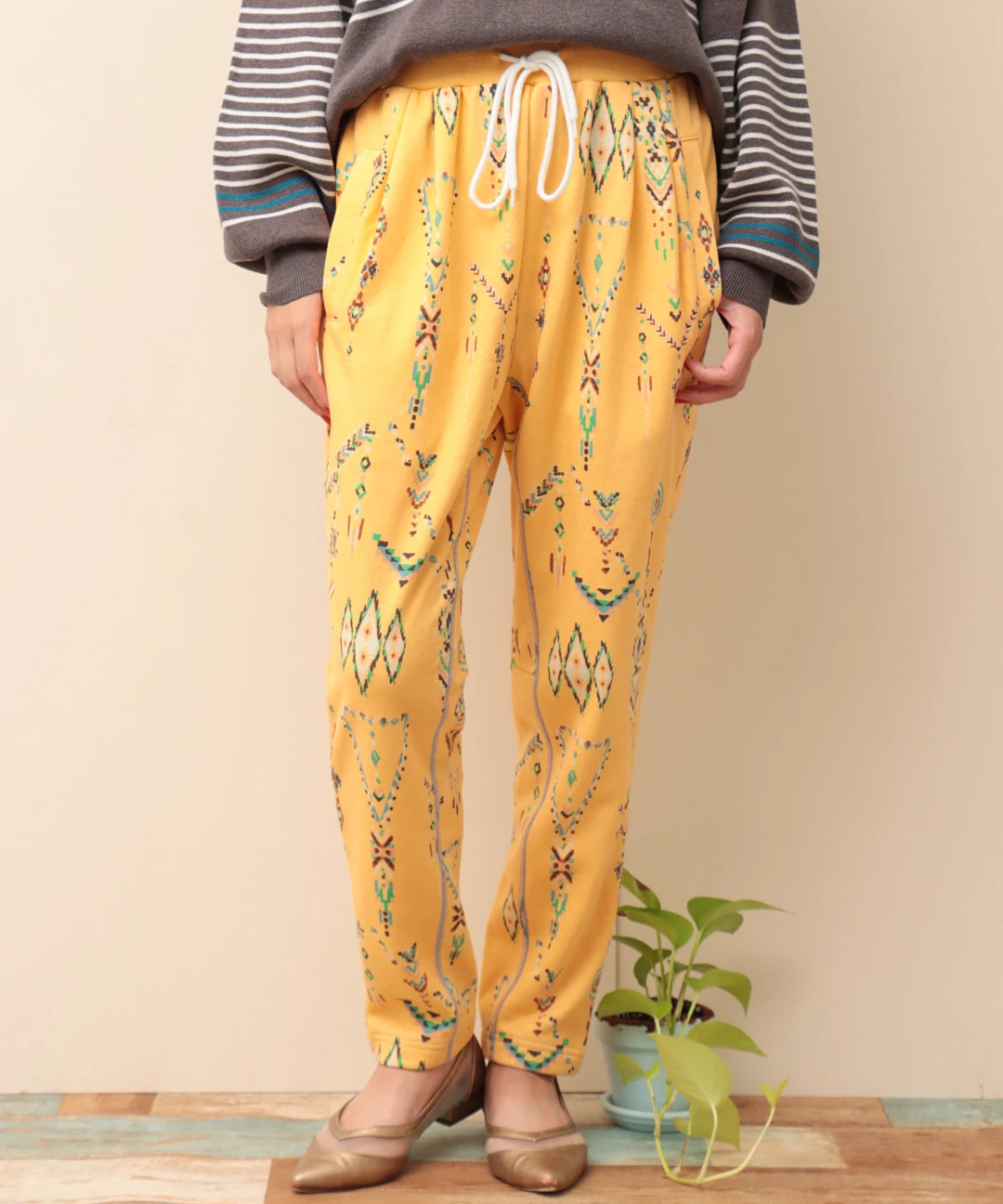 インディアンプリントスウェットパンツ / パンツ | エスニック