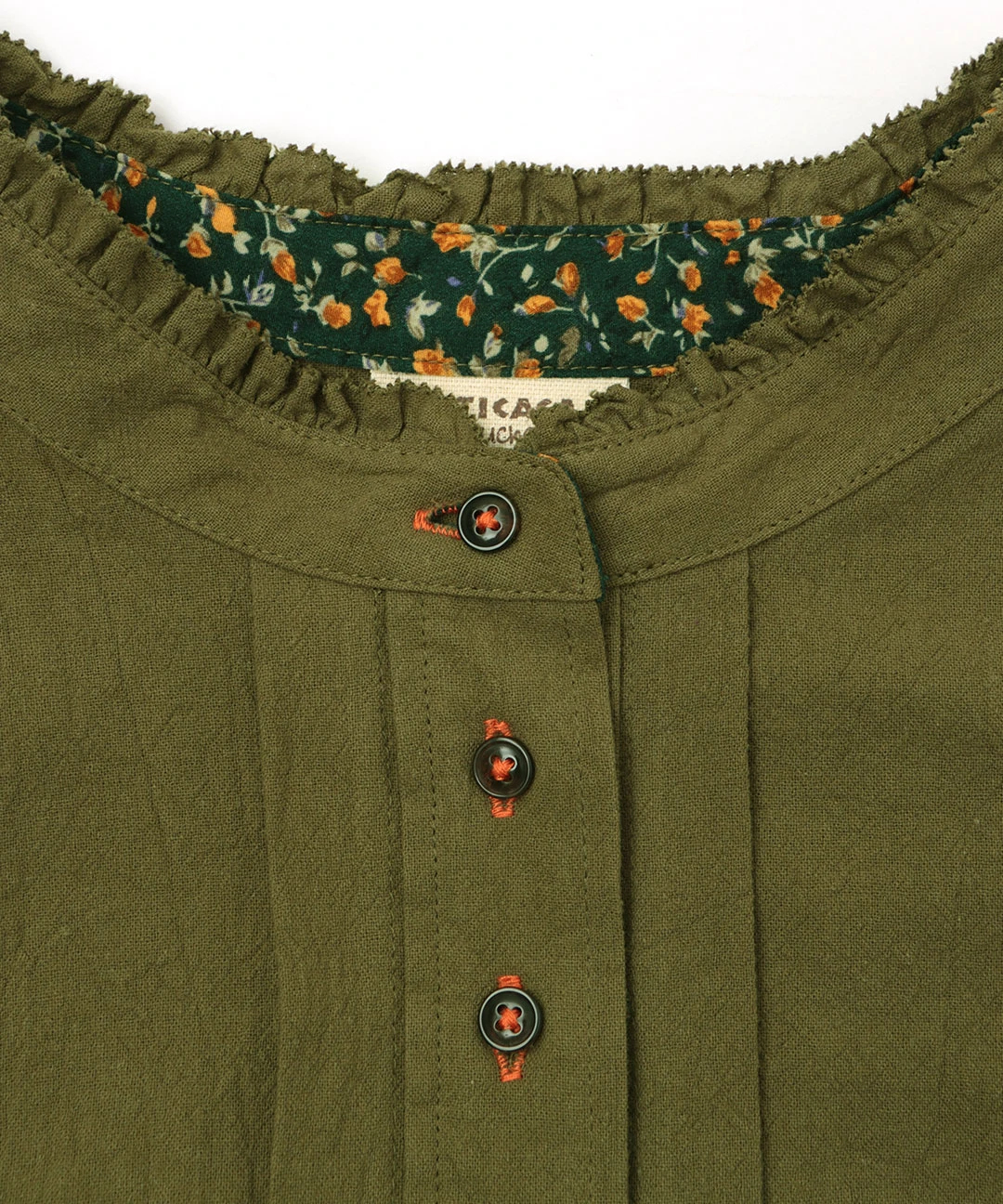 ピコフリル多ボタンチュニック(大きいサイズ) / チュニック