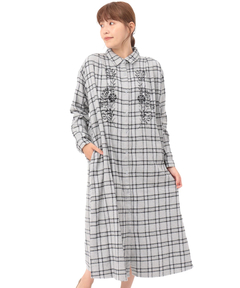チチカカ |Shanti Shanti タータンチェックシャツワンピース【WEB限定】