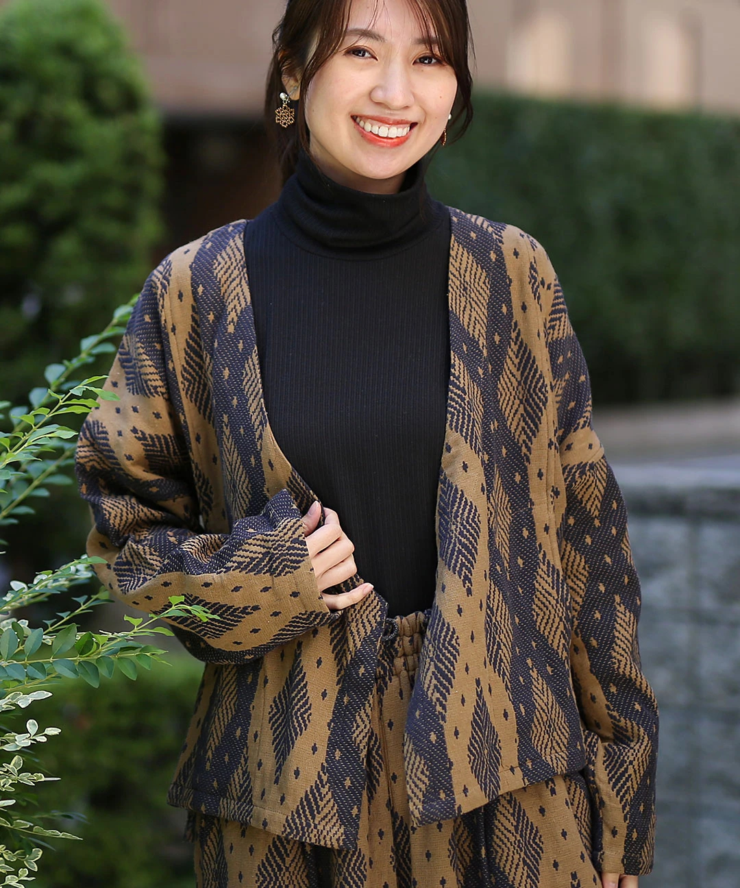 TMC 【Shanti Shanti】ジャケット モノトーンジャガード Shanti Shanti モノトーンジャカードジャケット【WEB限定