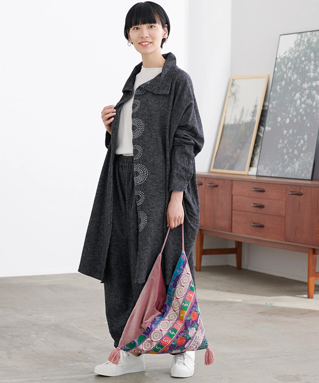 カンバディアパッチトライアングルバッグ【WEB限定】 / トート